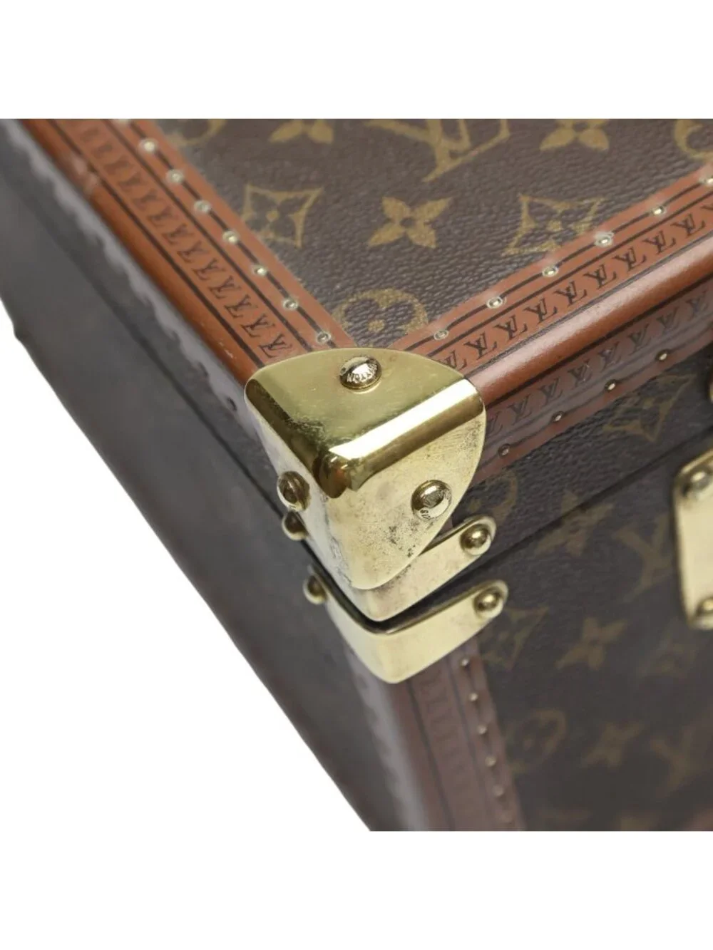 Louis Vuitton Monogram Makeup Case Boite Flacon Bag Brown